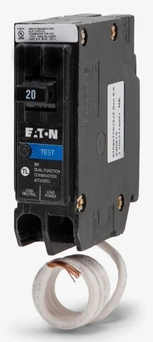 10PCS CUTLER HAMMER BRN120DF 20A AFCI/GFCI BREAKER (with pigtail wire)