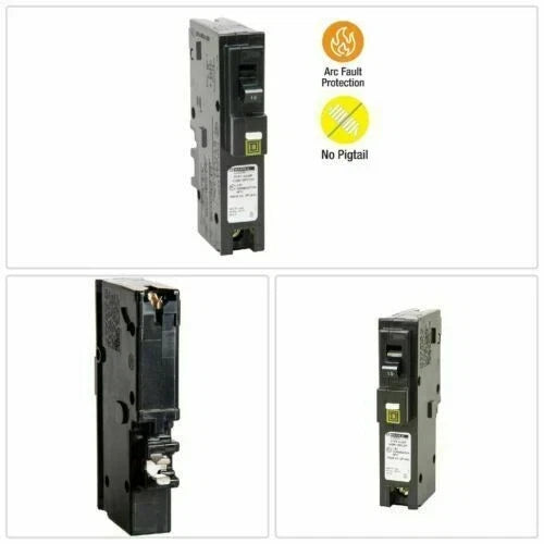 10PCS SQUARE D HOMELINE HOM115PCAFI HOM115PCAFIC 15A AFCI PLUG ON NEUTRAL